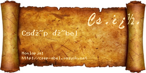 Csép Ábel névjegykártya