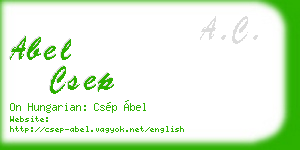 abel csep business card